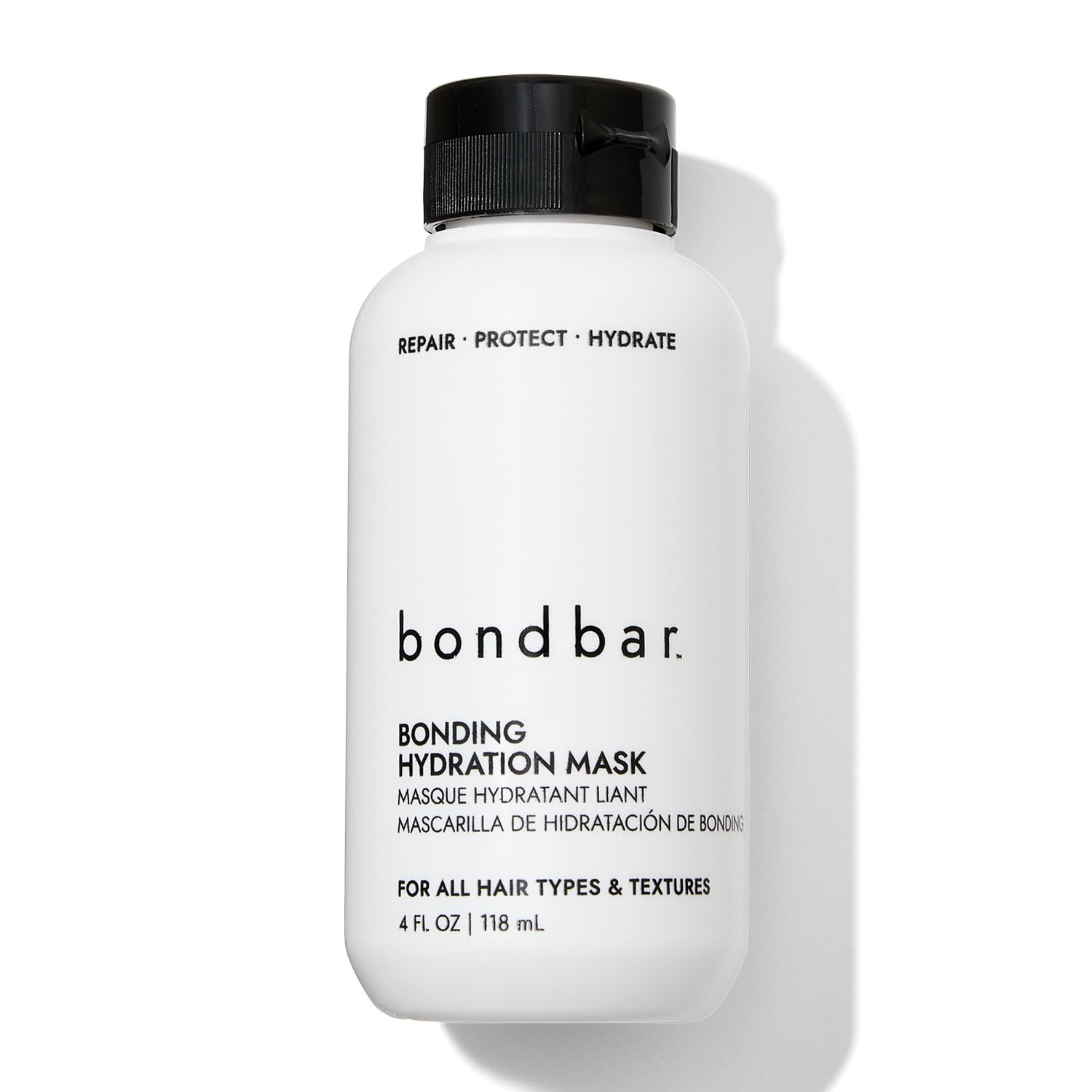 Bonding Hydration Mask for Damaged Hair, Adds Volume, Smooths Hair, Hydrates All Hair Types & Textures, Vegan, CrueltyFree, 4 Fl. Oz.