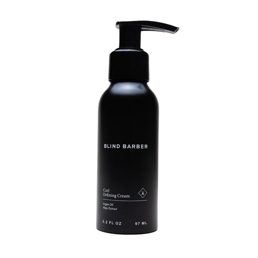 Blind Barber Curl Cream - Curl Defining Cream with Coconut Oil & Tonka Bean Scent - Reduces Frizz & Adds Subtle Shine - Water-Based & Cruelty-Free Curly Hair Products for Men (3.3 Fl oz)
