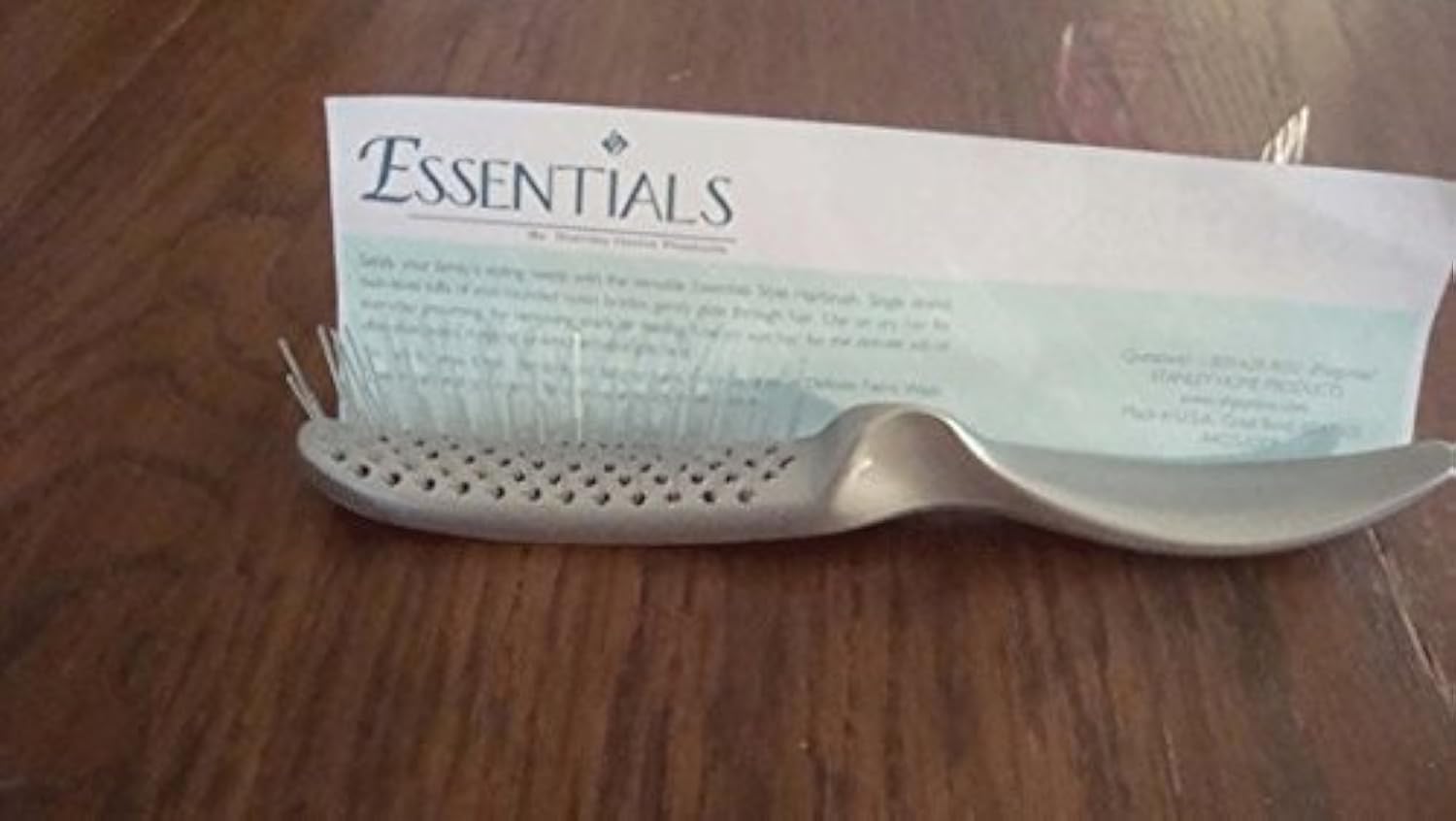 Stanley Home Products Essentials Style Glider Hairbrush Detangles - Use on Wet or Dry Hair - Acute Bristles (Pewter)