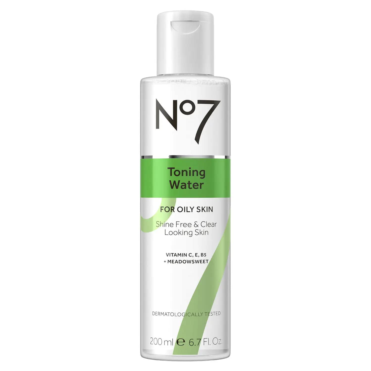 No7 Facial Toner Water - Pore Minimizing Toner for Oily Skin with Tri-VIT Complex, Vitamin E, B5 & C - Contains Meadowsweet + Ginseng for Refreshed & Energized Skin (6.7 fl oz)