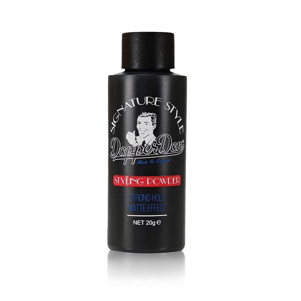 Dapper Dan Signature Style Styling Powder, Hair Texture Powder for Men, Provides a Strong Matte Hold, Thickening and Voluminous Finish, Unscented, 0.71 oz