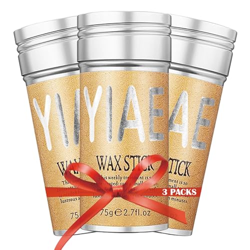 Wax Stick for Hair, 75g x 3, Multi-Purpose Gummy Wax, Hair Wax Stick for Women, Non-Greasy Pomade Hair Slick Stick for Flyaways, Braid Balm, Gummy Edge Control (3 Packs)