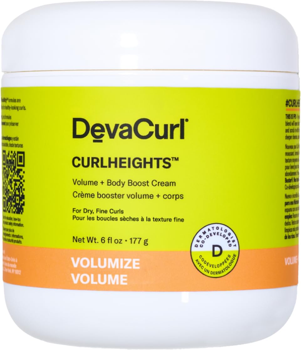 DevaCurl CurlHeights Volume + Body Boost Cream, 6 oz