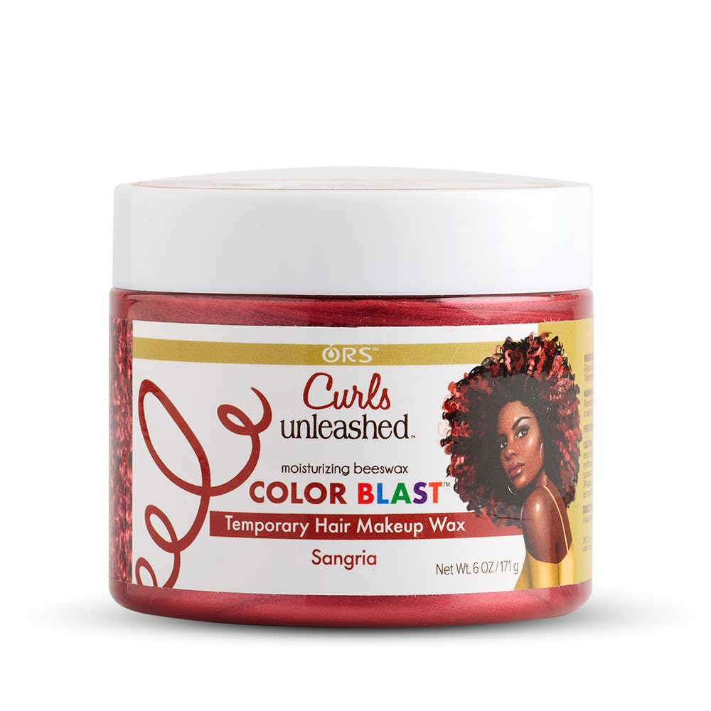 Color Blast Temporary Color Wax, Infused with Beeswax & Castor Oil, Sangria (6.0 oz).
