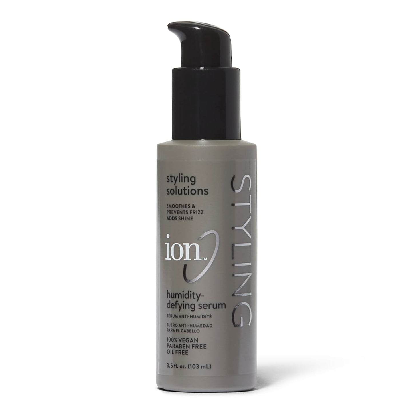 ion Humidity Defying Serum, ParabenFree, Vegan, AntiFrizz, Smoothing, OilFree, Thermal Heat Protectant