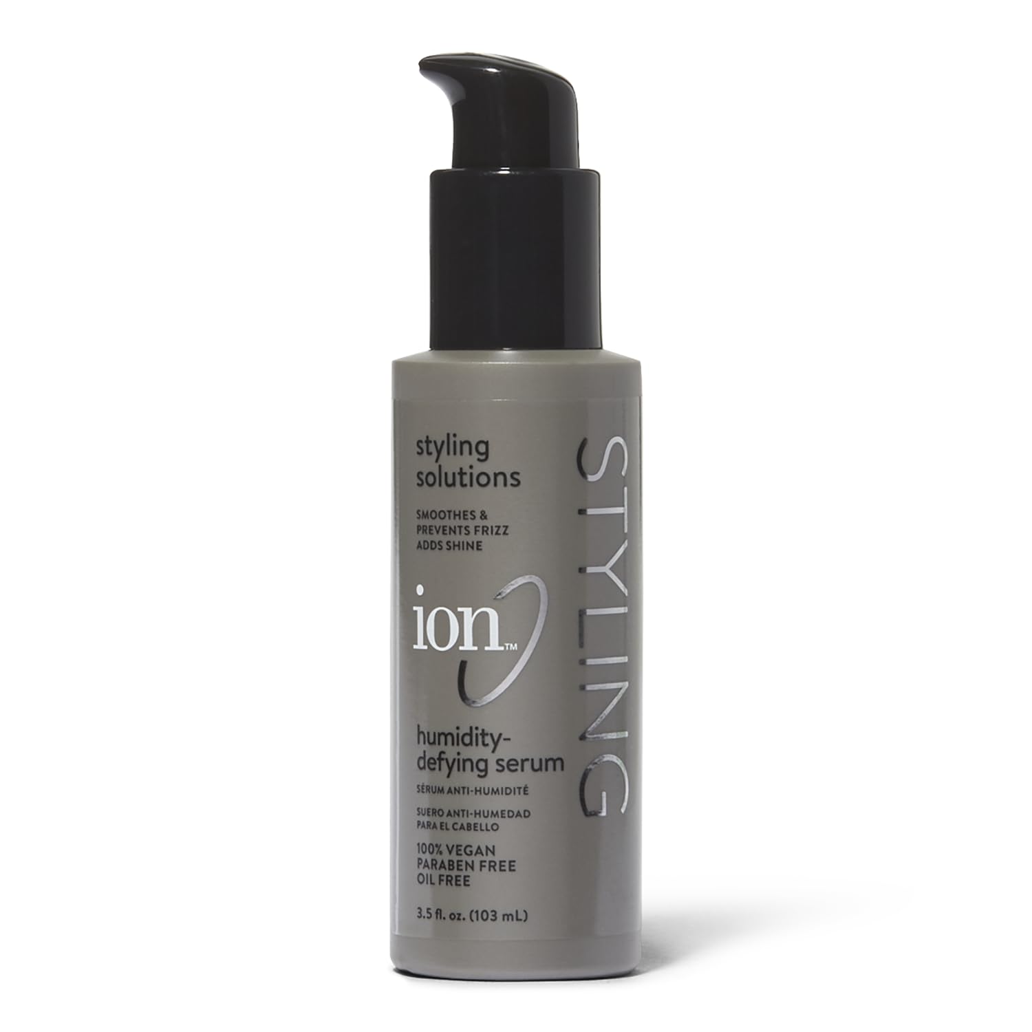ion Humidity Defying Serum, ParabenFree, Vegan, AntiFrizz, Smoothing, OilFree, Thermal Heat Protectant