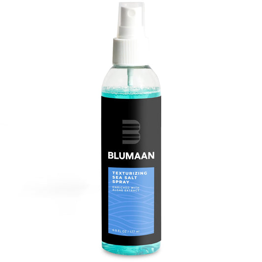 BluMaan Coastal Texture Spray for Men's Effortless Beach Waves | Professional Hair Texturizing Formula with Sea Salt, Natural Extracts and Essential Oils - 4 FL OZ