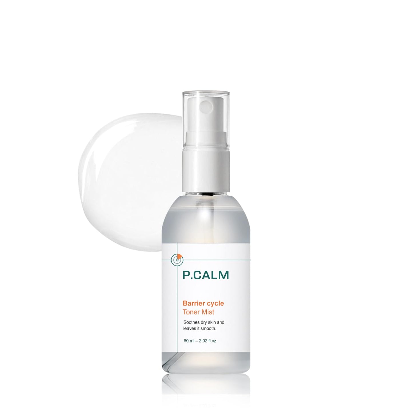 P.CALM Barrier Cycle Toner Mist Papaya Extract, Centella Asiatica & Hyaluronic Acid for Hydration & Soothing, Korean Skincare (60ml / 2.02 fl.oz)