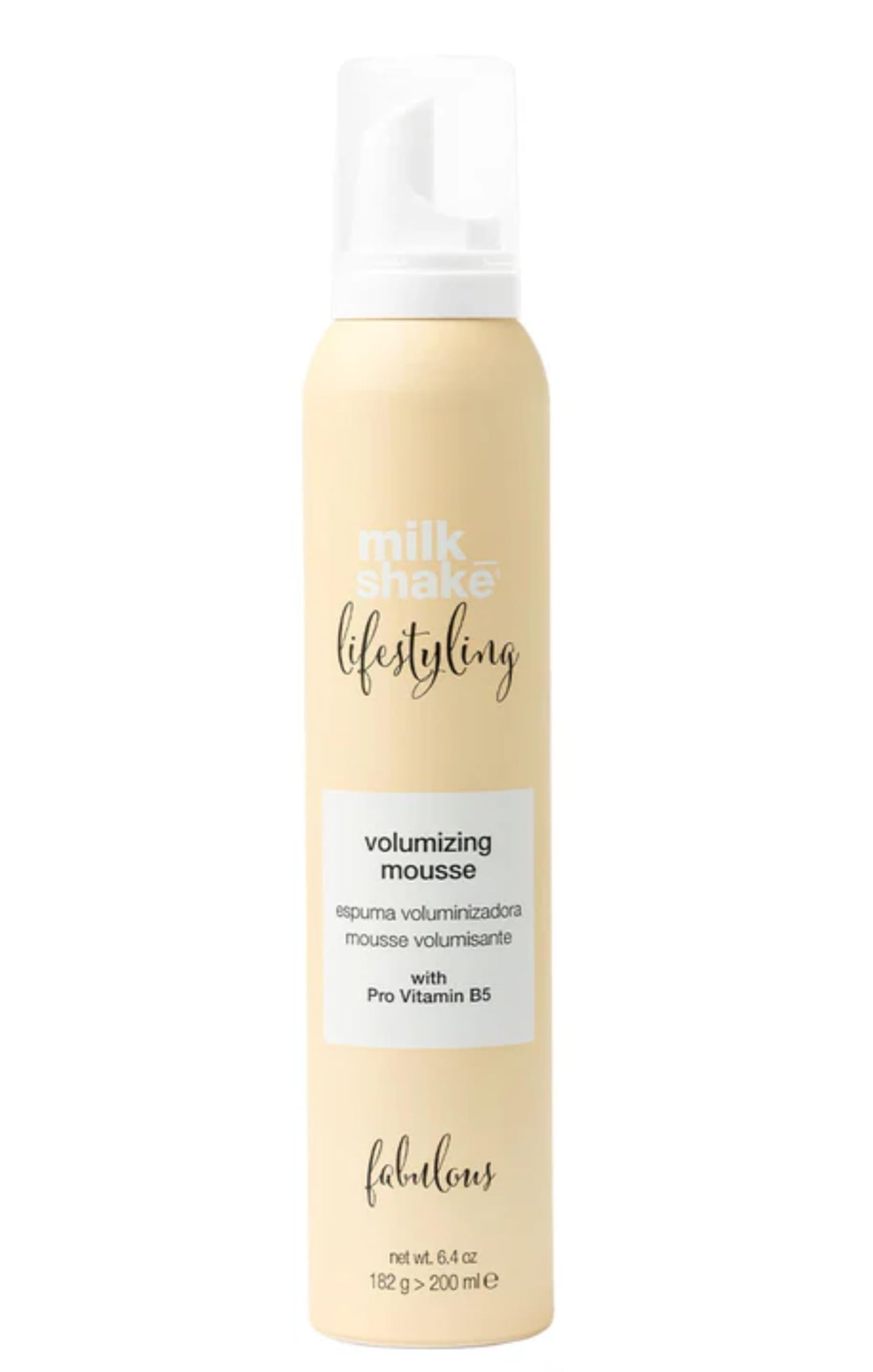 milk_shake Lifestyling Volumizing Mousse - Medium to Strong Holding Foam | Provides Body, Volume, and Curl Retention | 6.4 oz (200 ml)