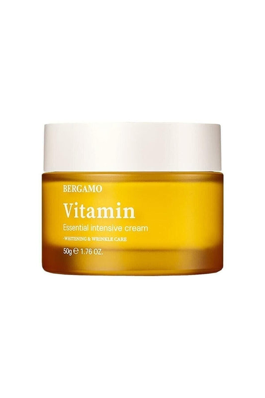 Bergamo Essential Intensive Vitamin Cream 1.76oz/50g | Made in Korea K Beauty Korean Skin Care moisturizer for Dry and Combination Skin Wrinkle Care