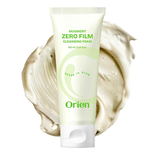 Orien Mugwort Zero Film Cleansing Foam 5.07 fl.oz, 150ml | Daily Makeup Blackhead Removal No pore clogging Korean skincare double cleansing