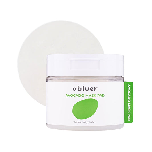 Avocado Mask Pad (80pads)- 6.87oz Facial Mask Pads Avocado & Centella Deep Hydration & Soothing Moist & refreshing Hypoallergenic & Gentle Care for Sensitive skin Korean Skin Care