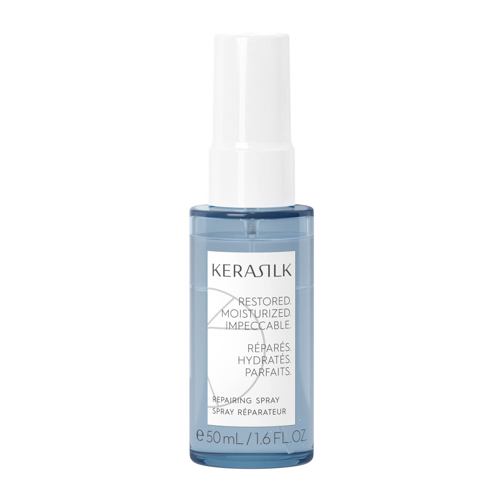 KERASILK Repairing Spray | Protects Against Breakage & Brittleness | Nourishes, Hydrates & Detangles Strands | With Heat Protection | For Dry, Stressed & Damaged Hair