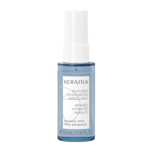 KERASILK Repairing Spray | Protects Against Breakage & Brittleness | Nourishes, Hydrates & Detangles Strands | With Heat Protection | For Dry, Stressed & Damaged Hair