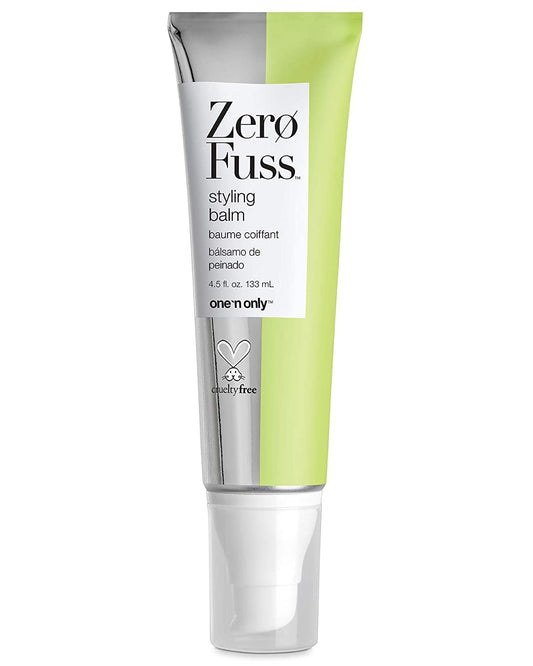 one 'n only Zero Fuss Styling Balm, Lightweight with All Day Flexibility, For Hair Types, Enhances Natural Shape, Texture, Wave, and Curl, Adds Smoothness Shine, 4.5 Fl. Oz