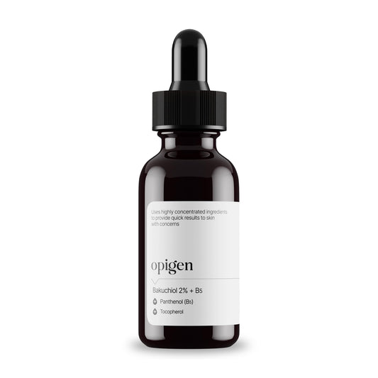 Bakuchiol 2% + B5 Serum with Panthenol and Tocopherol, Pore Minimizer For Face, Anti-Aging and Skin Smoothing 1oz Korean Skin Care