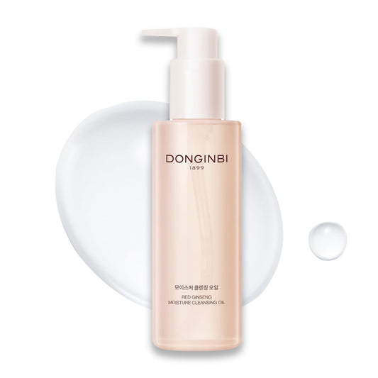 【Upgraded】DONGINBI Red Ginseng Moisturizing & Deep Cleansing Oil - Mild, Non-Greasy, Hypoallergenic Korean Skin Care, Removes Thick Makeup, Moisturizing Face Cleanser with Natural Ingredients 6.7 Fl.Oz(200ml) by Korea Ginseng Corp