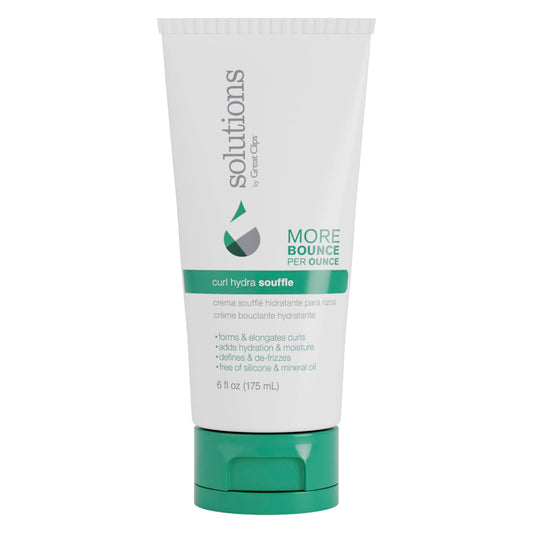 GREAT CLIPS Solutions Curl Hydra Souffle, 6oz | Forms & Elongates Curls | For Wash & Go Styles
