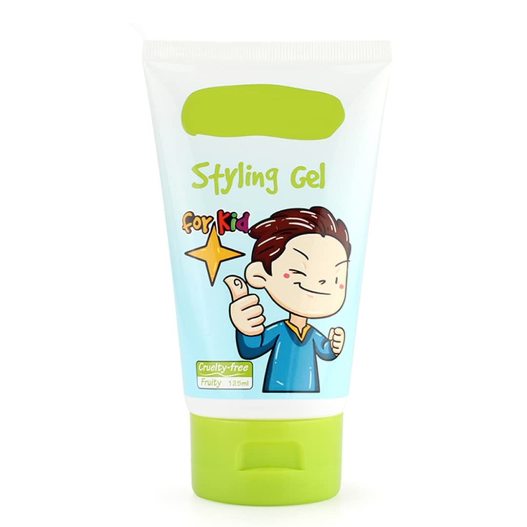 gowwim Kids Fresh Styling Hair Gel | Medium-Strong Hold | Not Greasy | Fruity Fragrance | 4.4oz