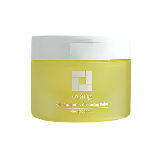 Yuja Probiotics Cleansing Balm Makeup Remover & Hydrating Cleanser Fragrance-Free, Brightening & Soothing for All Skin Types, Korean Skincare (100ml / 3.38 fl.oz) Step1