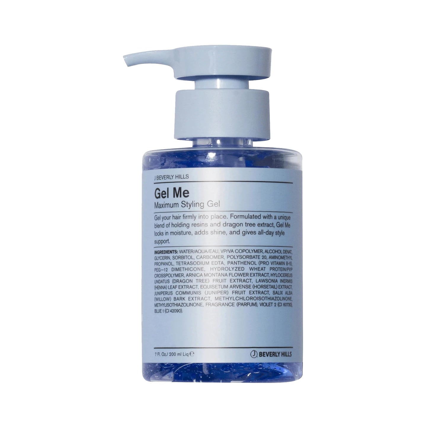 J Beverly Hills Blue Gel Me Formulated with Vitamin B5 Ingredient Blend for Firm Hold, 7 Oz