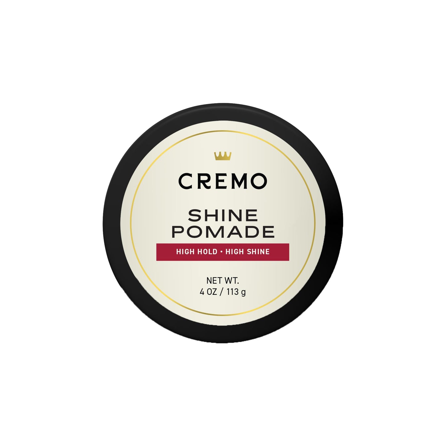 Cremo Hair Pomade for Men - Premium Barber Grade Pomade, High Hold & Shine, Hair Styling, 4 Oz