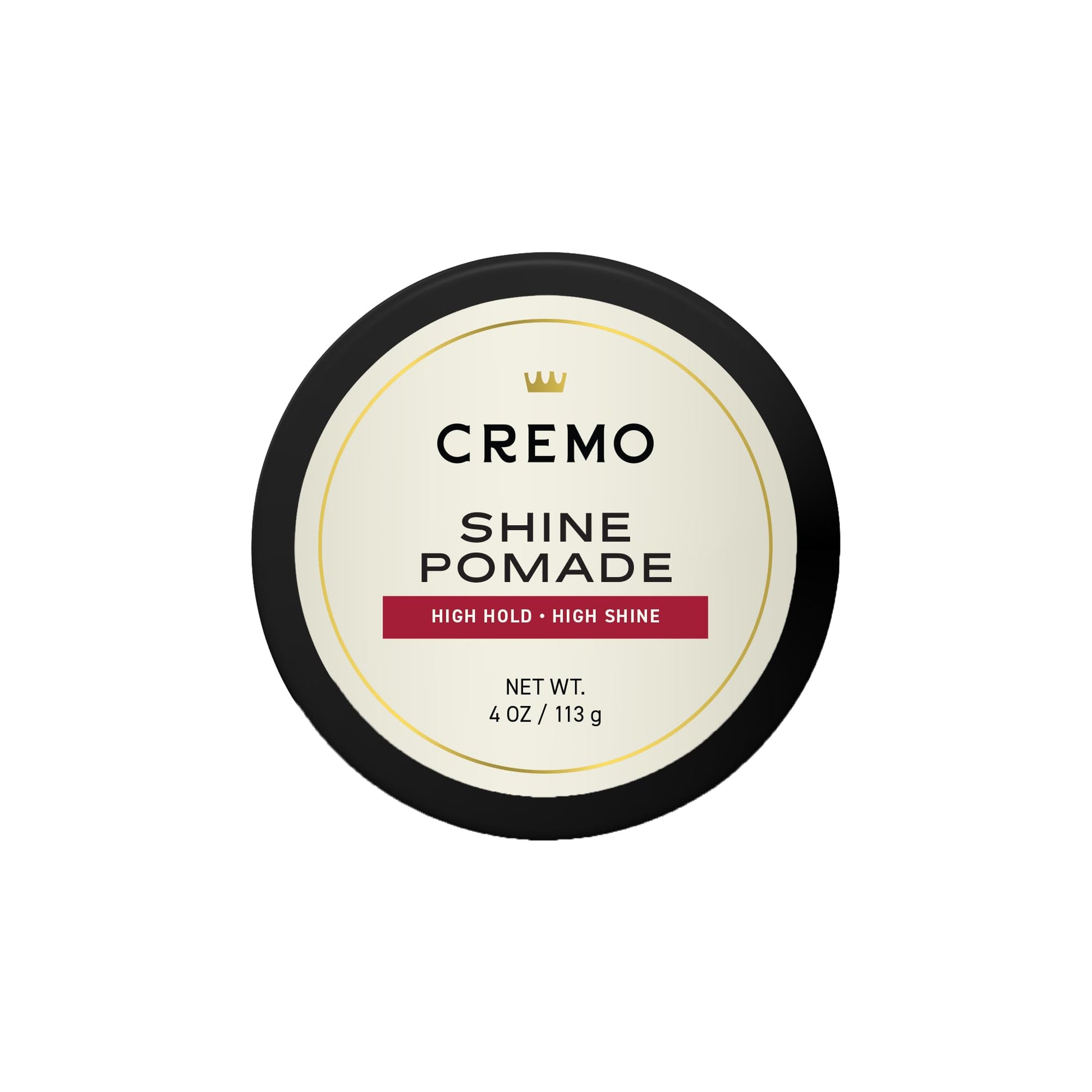 Cremo Hair Pomade for Men - Premium Barber Grade Pomade, High Hold & Shine, Hair Styling, 4 Oz