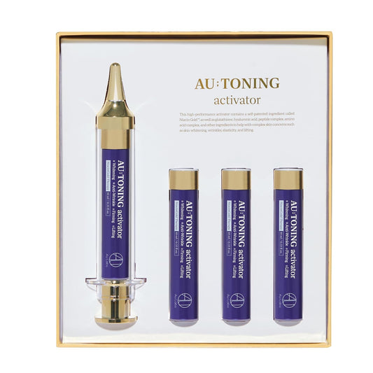 AU:TONING Ampoule - Premium Face Serum for Korean Skin Care Routine - Hydrating and Revitalizing Korean Skin Care Serum for Radiant, Youthful Complexion - 4 SET
