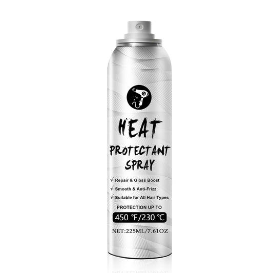 7.6Fl Oz Heat Protection Spray for Hair, Nourishing Formula Defense Heat Protectant, Helps Resist Heat Damage to Hair and Tame Frizz, Damage Control Thermal Protection for All Hair Types