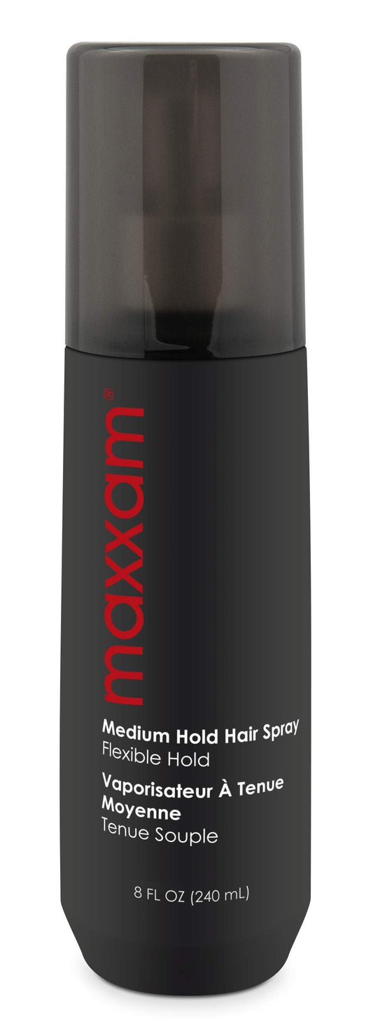 Maxxam Medium Hold Hair Spray | Flexible, Touchable Hold for All Hair Types | Fast Drying and Lightweight Formula | 8 Fl Oz