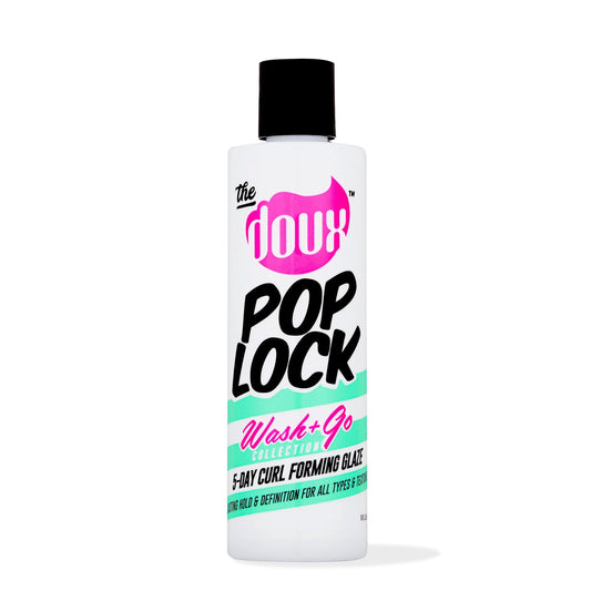 The Doux POP LOCK 5-Day Curl Forming Glaze for Natural Hair Anti-Humidity Gel with Honey & Argan Oil Curly Hair Styling Gel for Shine, Frizz Control, and Long-Lasting Curl Definition
