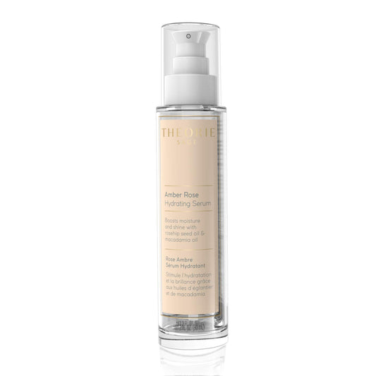 Theorie Amber Rose Hydrating Hair Serum - Boosts Moisture and Shine - Irresistible Scent of Rose, Jasmine & Amber - Suited for All Hair Types, Spray Bottle - 60mL