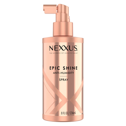 NEXXUS Epic Shine Anti-Humidity Spray Heat Protection for Long Lasting, Weightless Shine, with StyleProtect Technology 8 oz