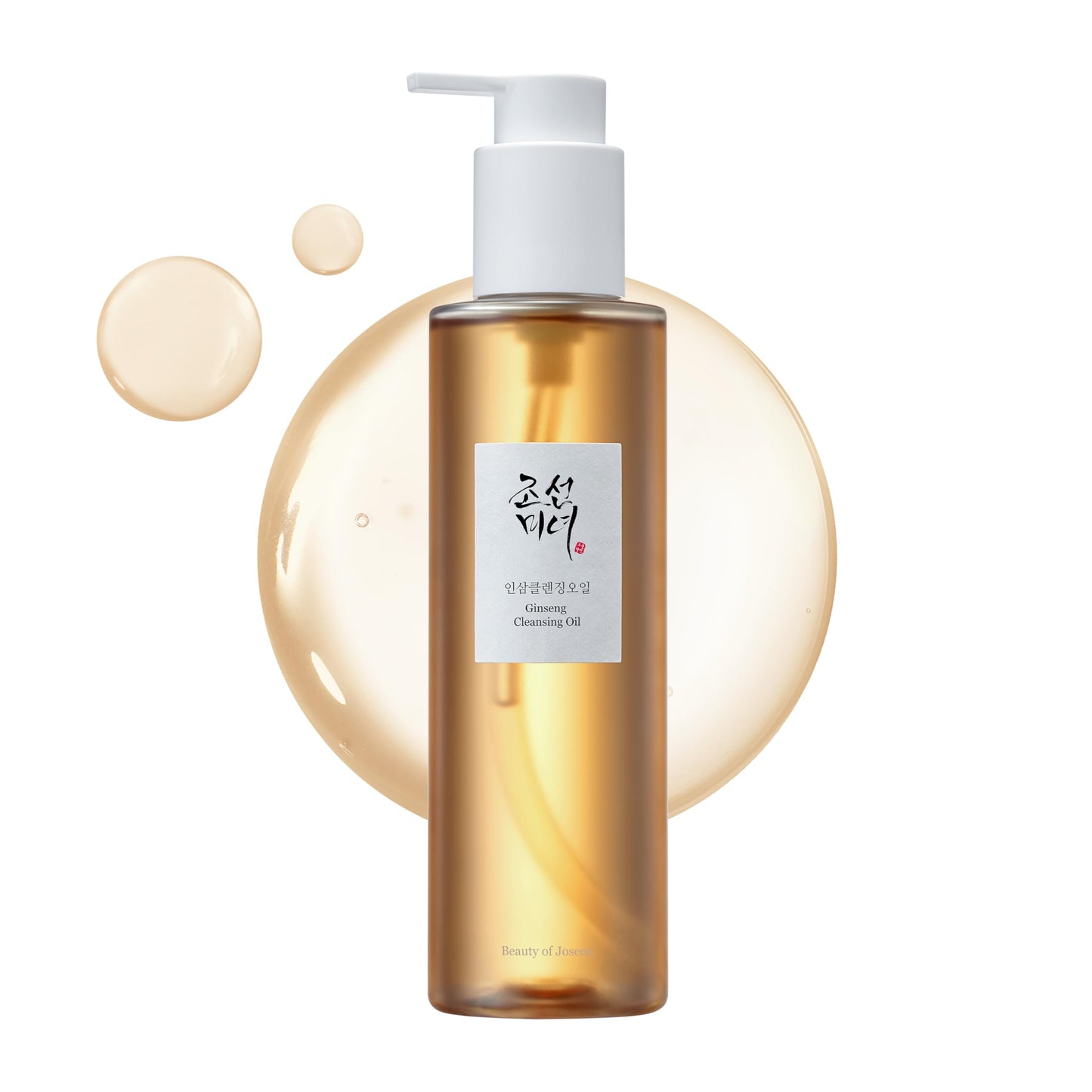 BEAUTY OF JOSEON Ginseng Cleansing Oil Waterproof Makeup Remover for Sensitive, Acne-Prone Facial Skin. Korean Skin Care for Men and Women, 210ml, 7.1 fl.oz