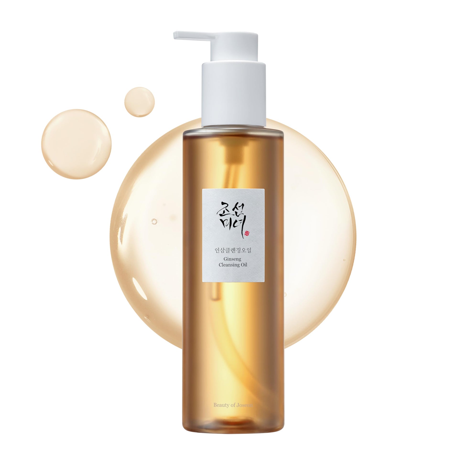 BEAUTY OF JOSEON Ginseng Cleansing Oil Waterproof Makeup Remover for Sensitive, Acne-Prone Facial Skin. Korean Skin Care for Men and Women, 210ml, 7.1 fl.oz