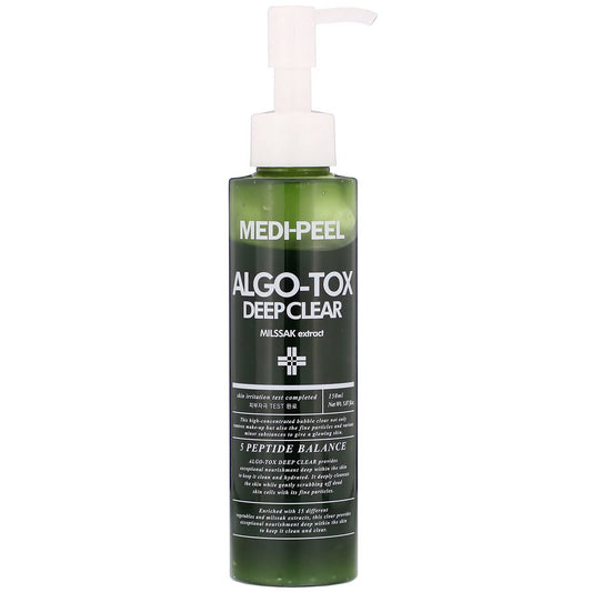 MEDI-PEEL Deep Clear Facial Cleanser 5.07 fl oz / 150ml | 5 Peptide Balance Facial Cleanser, Vegetable Extracts, High Concentrated | Korean Skincare, For Sensitive Skin