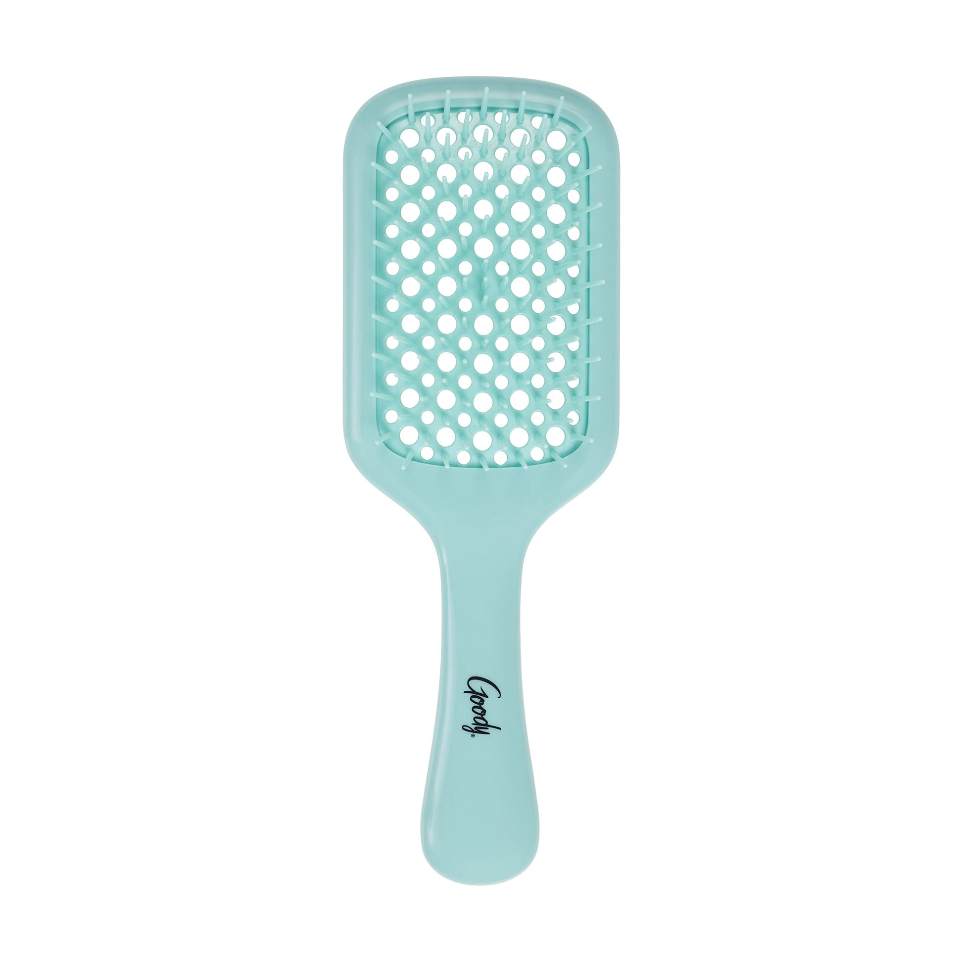 Planet Goody Ocean Rescue Vented Paddle Brush - Teal, Ouchless Detangler with Flexible Bristles, Helps Accelerate Drying, Use as a Detangling or Styling Brush, All Hair Types