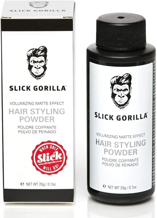 Slick Gorilla Hair Styling Powder for Men 0.70 oz ( 20ml) | Texture Powder | Matte Finish | 24 Hours All Day Hold | Adds Volume & Texture | Lightweight | Non-Sticky | No Shine | Texturizing Product