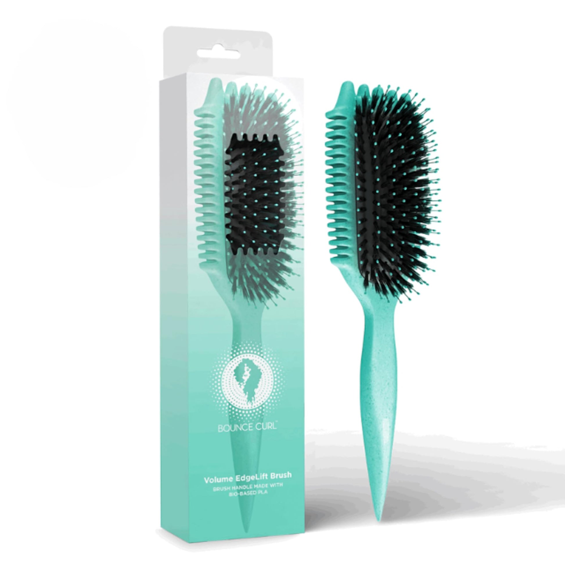 Bounce Curl Volume EdgeLift Brush, 5-in-1 Tool for Volumized Waves, Curls & Coils - Teal