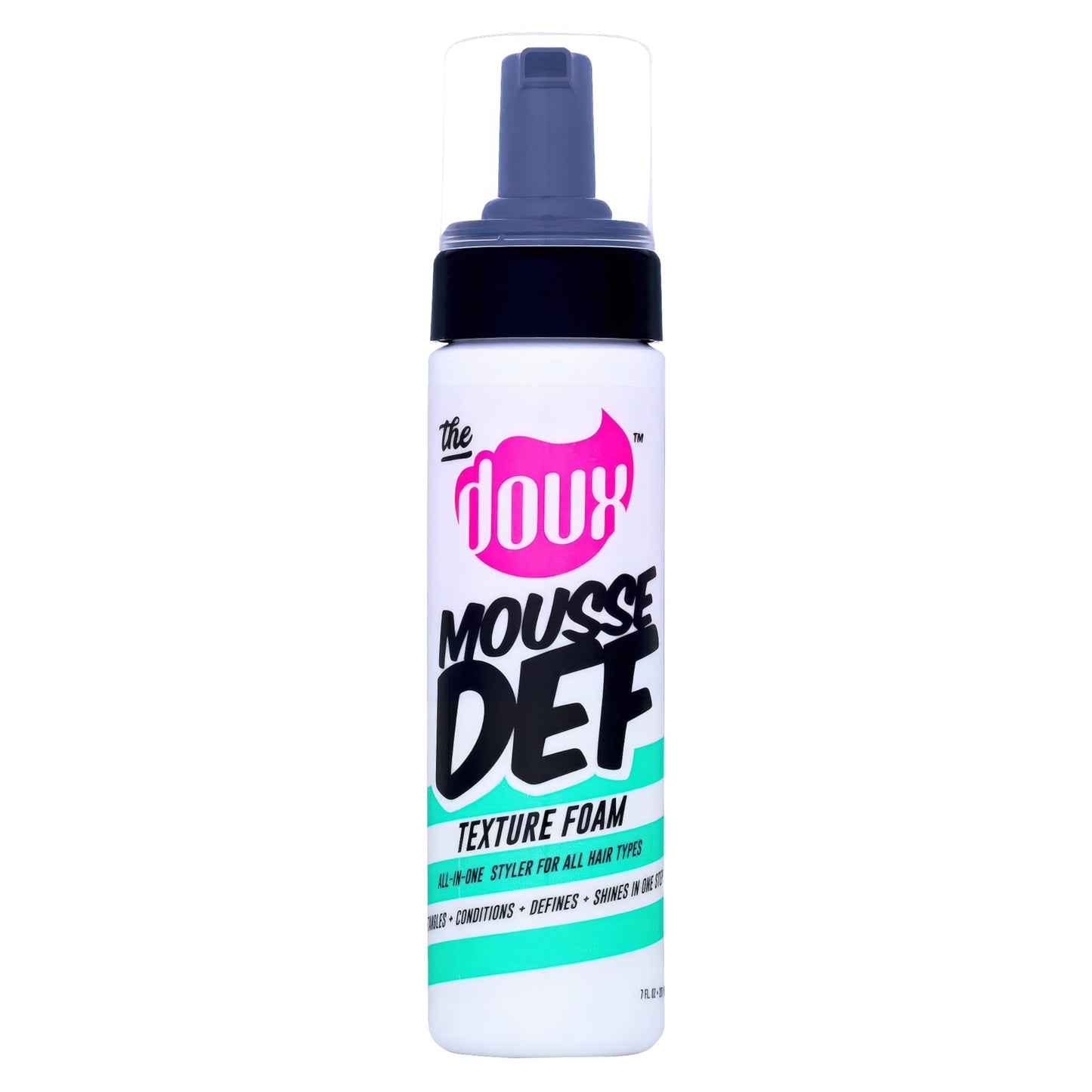 The Doux Multi-Use Mousse for Curly Hair Mousse Def Texture Foam for Styling, Curl Definition, Volume & Shine Curl Cream ALTERNAtive for African Hair & Natural Hair Styles