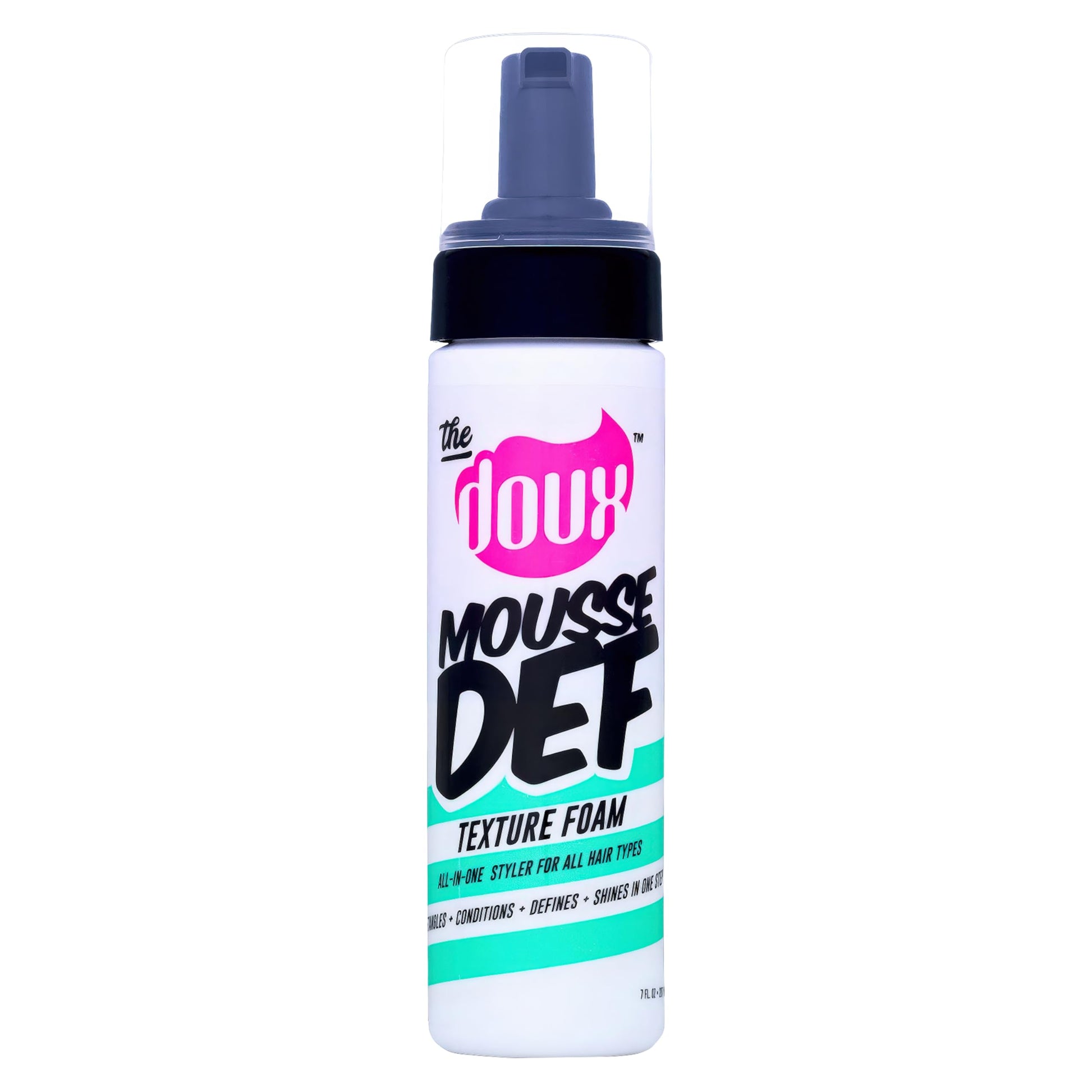 The Doux Multi-Use Mousse for Curly Hair Mousse Def Texture Foam for Styling, Curl Definition, Volume & Shine Curl Cream ALTERNAtive for African Hair & Natural Hair Styles