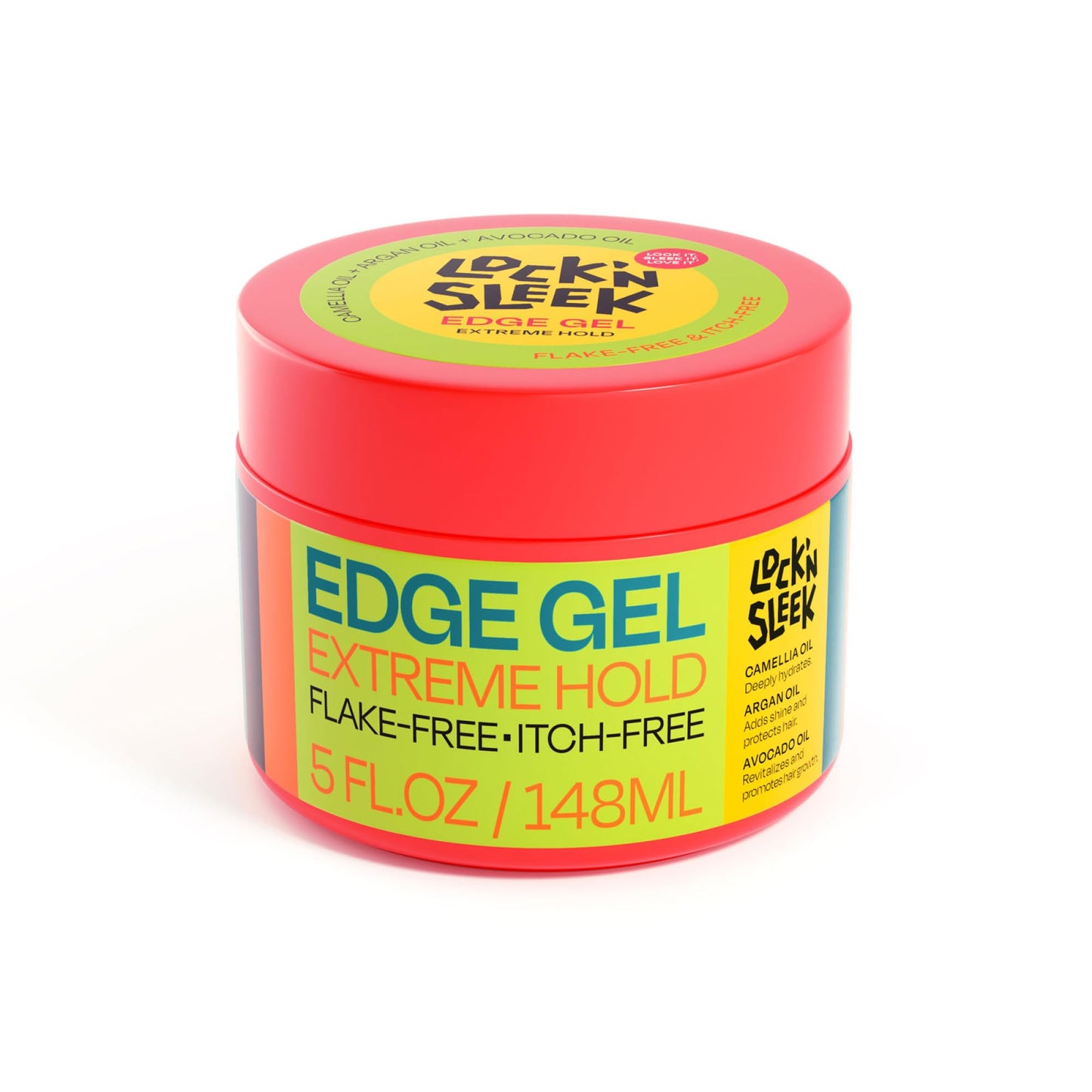 Edge Gel, Extreme Hold Edge Control Briding Gel, Flake Free, Tames Frizz, Itch Free and Smooth Edge, 5 oz