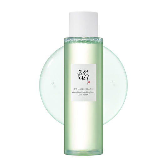 BEAUTY OF JOSEON Green Plum AHA BHA Toner Refreshing Facial Essence Moisturizer Mild Exfoliating Salicylic Acid for All Skin Types, Korean Skin Care for Men Women 150ml 5.27 fl.oz