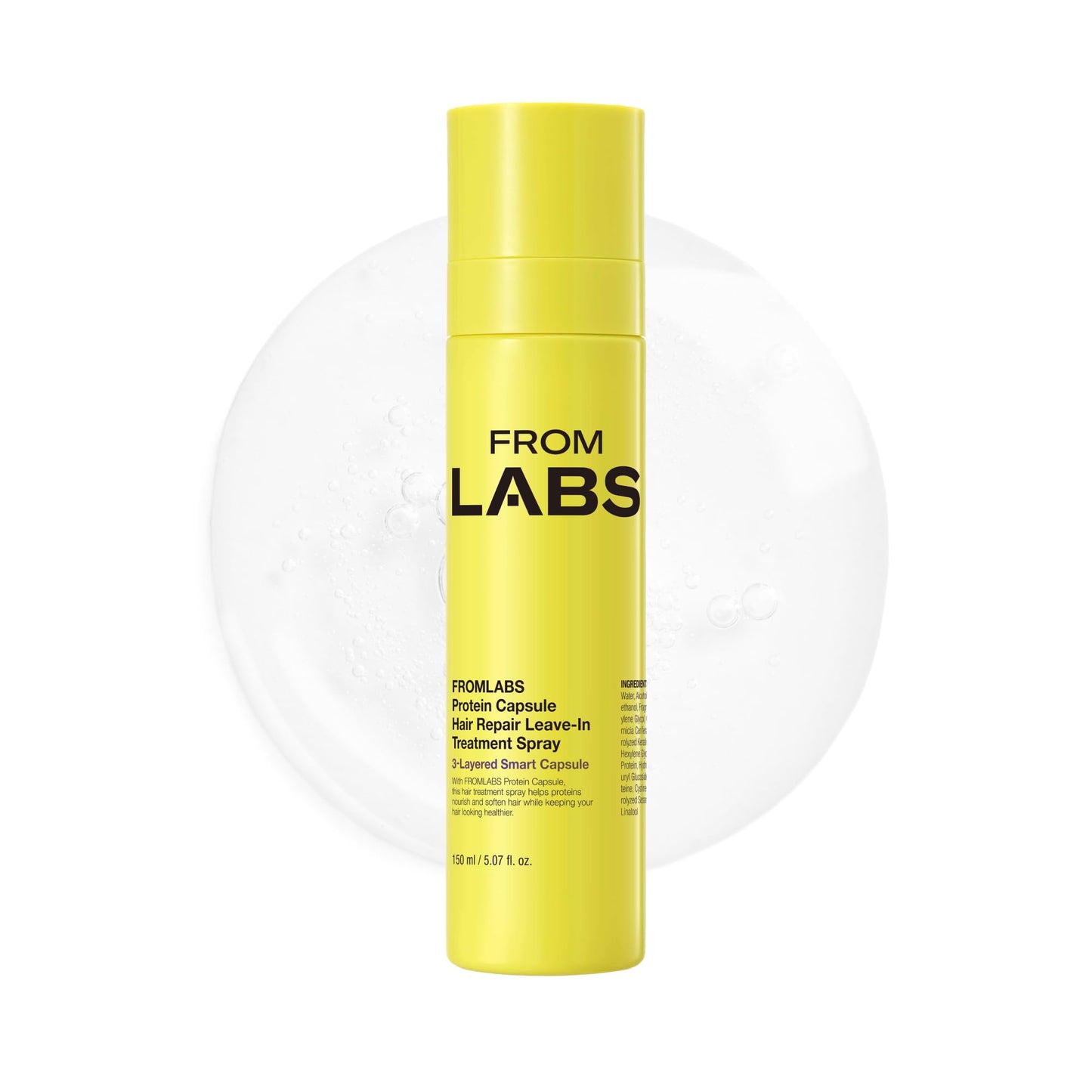 Protein Capsule Leave-In Treatment Spray, Lightweight Detangling Mist, Instant Frizz Control & Heat Protection, Silky Shine & Deep Hydration for Dry, Damaged Hair, 5.07 oz./150ml