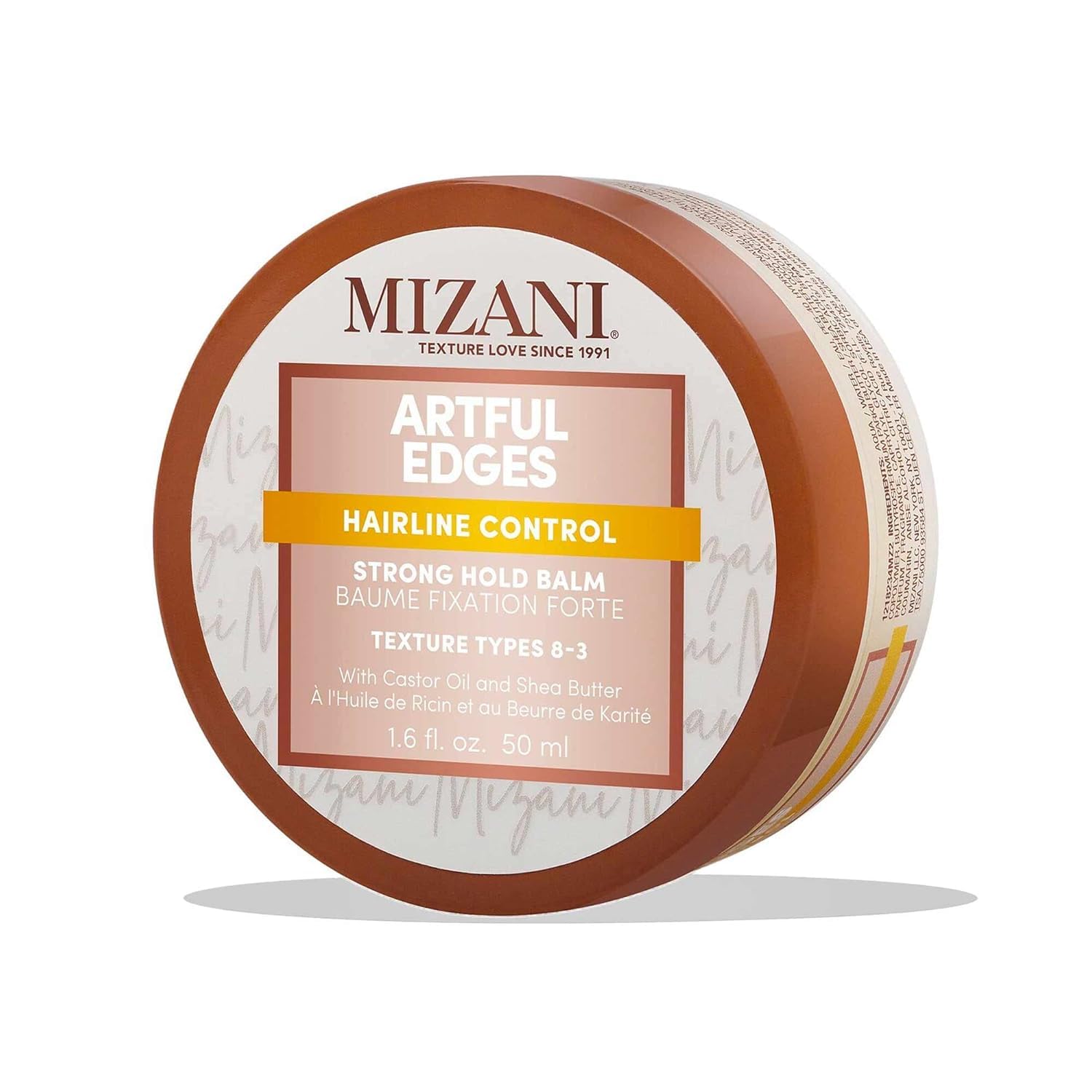 MIZANI Artful Edges Edge Control Gel - Flake-Free With No Buildup, Keeps Sleek Styles in Place and Strong Hold, With Castor Oil & Shea Butter