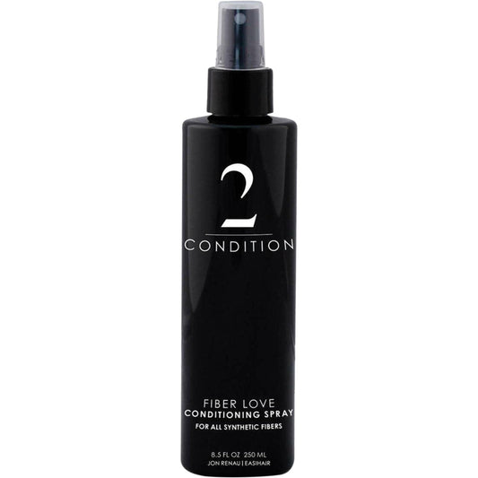 Jon Renau Fiber Love Synthetic Conditioning Spray, 8.5 oz Leave-In Conditioner for Wigs, Toppers & Hair Extensions Detangles, Restores Shine & Protects Synthetic Fiber