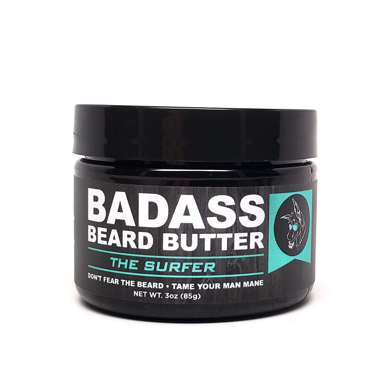 Badass Beard Care Beard Butter For Men - THE SURFER, 3 oz - Made of Natural Ingrediens for Healthy, Soften and Itchness Free Beard and Mustache