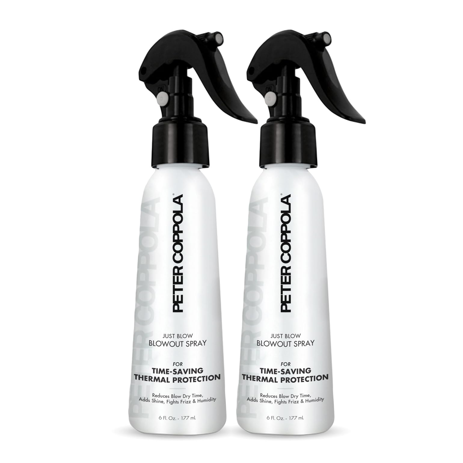 PETER COPPOLA Just Blow - Blow Dry Spray with Heat Protectant - Smoothes and Straightens All Hair Types, Conditions, and Adds Shine (6 oz, 2 Pack)