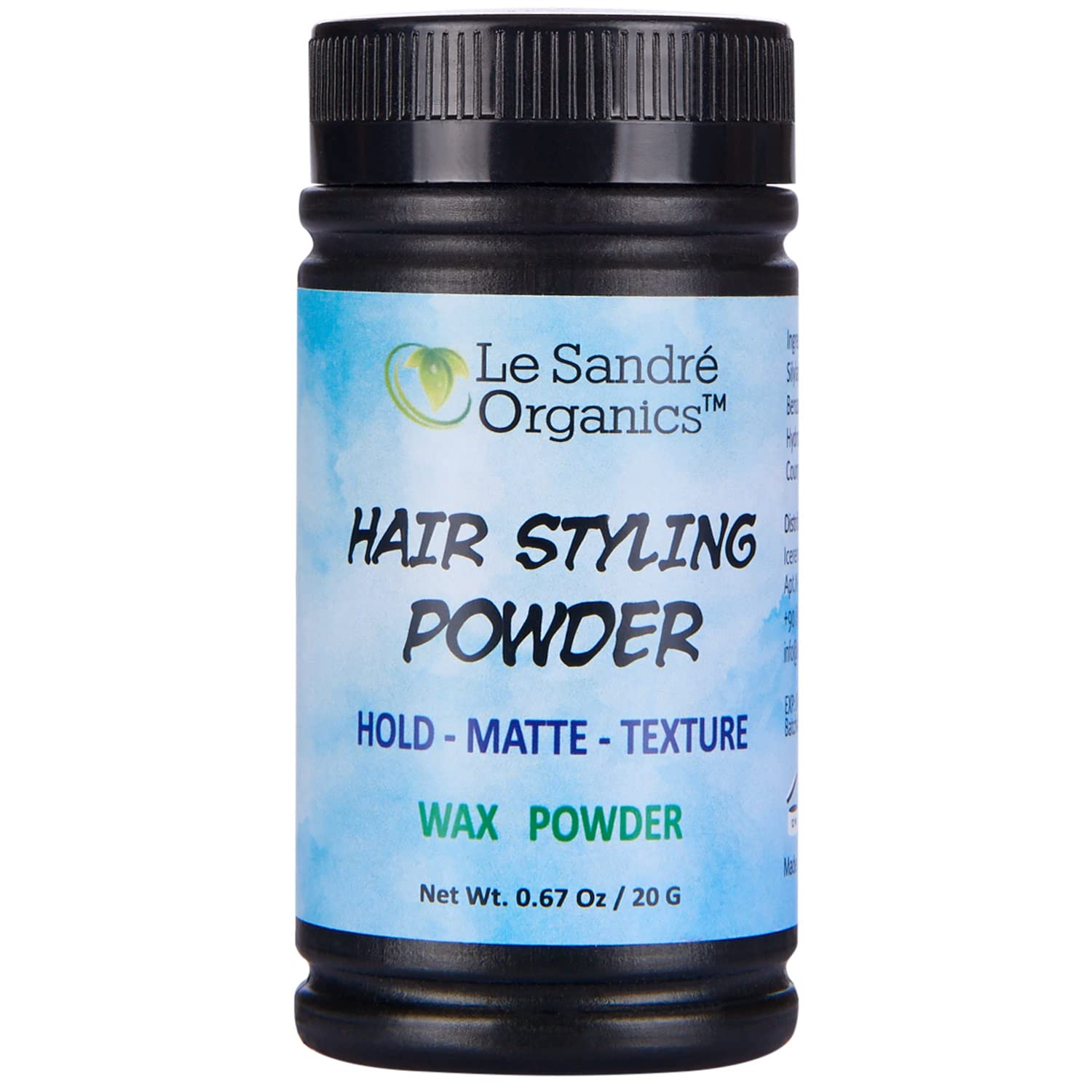 Hair Styling Powder Volumizing Non Greasy and Sticky Matte Finish 0.67 Oz (20 g)
