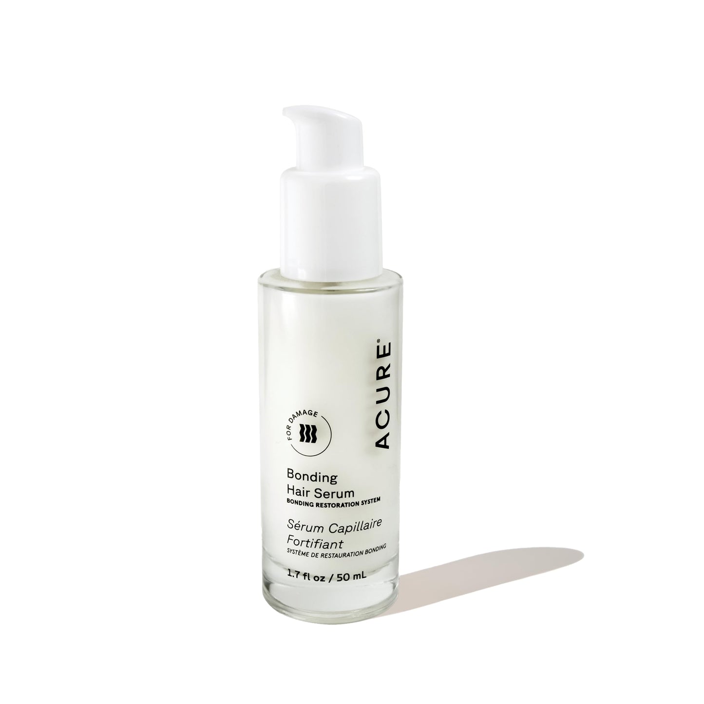 ACURE Bonding Hair Serum Lightweight Smoothing & Shine-Enhancing Hair Treatment, Controls Frizz, Detangles & Softens for Manageable Hair, Vegan, 1.7 Fl Oz